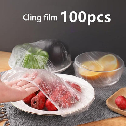 100PCS Reusable Elastic Food Storage Covers