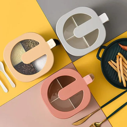 *4-in-1 Partition Kitchen Seasoning Box