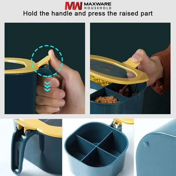 *4-in-1 Partition Kitchen Seasoning Box