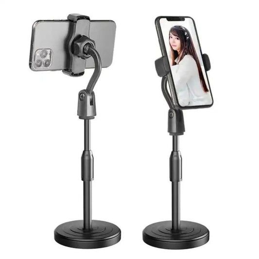Adjustable Mobile Phone Holder Stand – 360° & 180° Rotation | Universal Desk Mount for All Smartphones