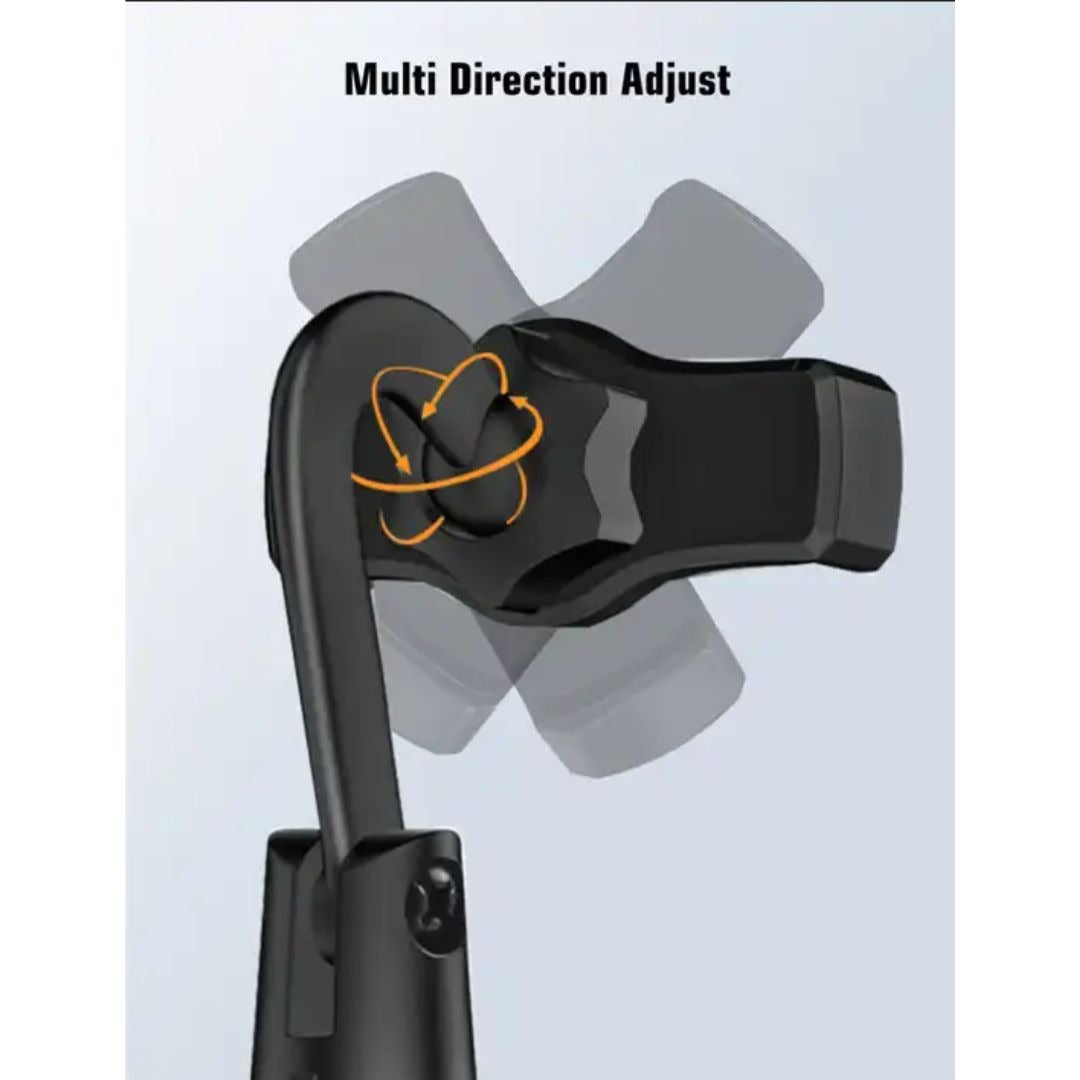Adjustable Mobile Phone Holder Stand – 360° & 180° Rotation | Universal Desk Mount for All Smartphones