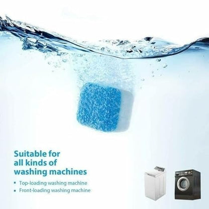 12pcs Washing Machine Cleaning Tablets – Odor & Bacteria Remover