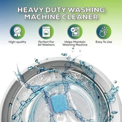 12pcs Washing Machine Cleaning Tablets – Odor & Bacteria Remover