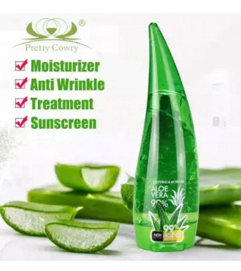 Korean Pure Aloe Vera Gel 120ml – 99% Soothing Gel for Face, Skin & Hair