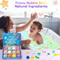 12PCS Premium Bath Bomb Spa Gift Set for Women & Kids | Handmade Essential Oil Bubble Bath Fizzers with Surprise Toys Inside