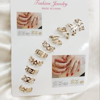 Pack of 8 Pieces Rings Set For Girls Wave Twist Pearl Finger Rings For Women Wedding Gift Retro Infinite Adjustable Pack of 8 Ring Set For Women Birthday Gift Pack of 8 Rings For Girls