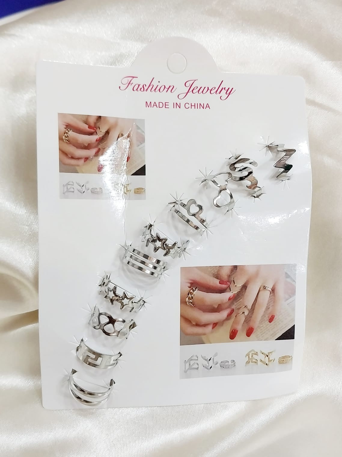 Pack of 8 Pieces Rings Set For Girls Wave Twist Pearl Finger Rings For Women Wedding Gift Retro Infinite Adjustable Pack of 8 Ring Set For Women Birthday Gift Pack of 8 Rings For Girls