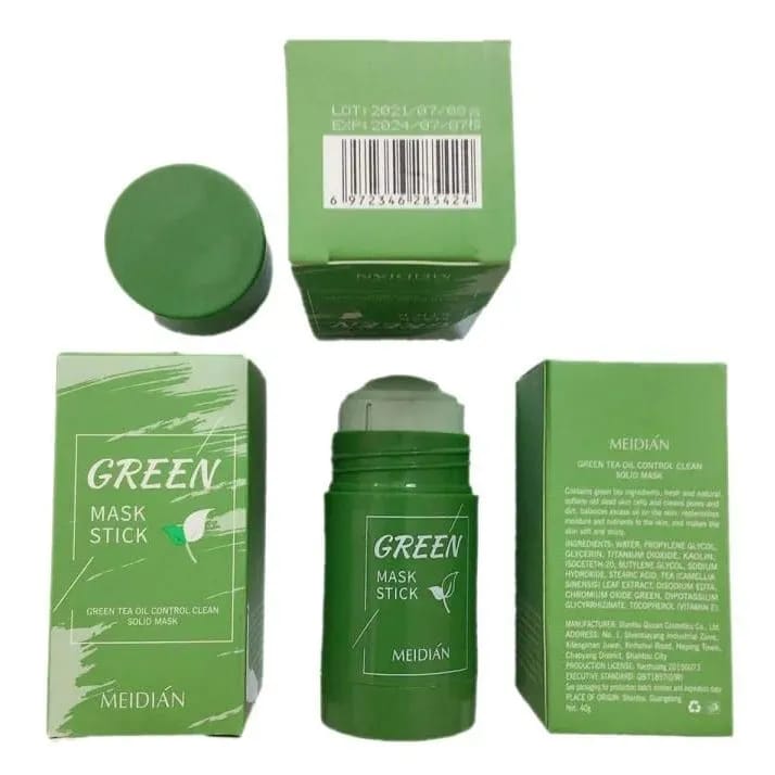 Green Mask Stick: Nature-Inspired Skincare Solution For Detoxifying And Rejuvenating Your Skin. Easy Application, Rich In Natural Ingredients For A Refreshed, Radiant Complexion