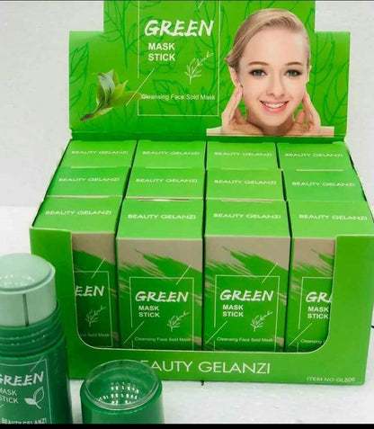 Green Mask Stick: Nature-Inspired Skincare Solution For Detoxifying And Rejuvenating Your Skin. Easy Application, Rich In Natural Ingredients For A Refreshed, Radiant Complexion