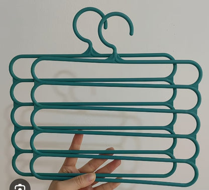 Magic hangers 5 Layer hanger Maximize Closet Space with our 5 tier space saver Hangers Solution wardrobe organizers for paints trousers shirt dupatta