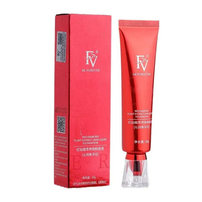 FV Foundation Tube China Red Original (Ivory) Oil Absorb Liquid Foundation Best Tube Foundation Full Coverage Base 30g ( Original ) .