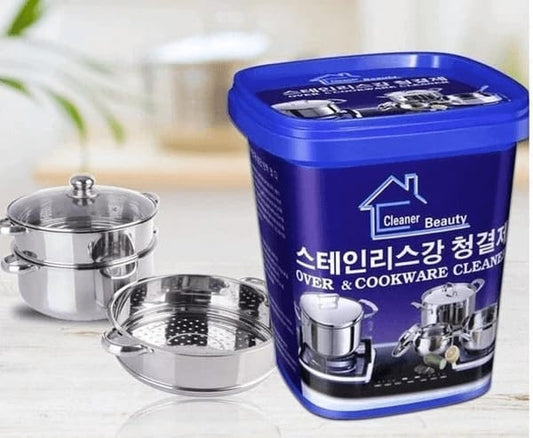 Oven&Cookware Korean Cleaner Stainless Steel Cleaning Paste Multi-Purpose Cleaner&Polish Cleaning Gel for Removing Rust 500 gram weight