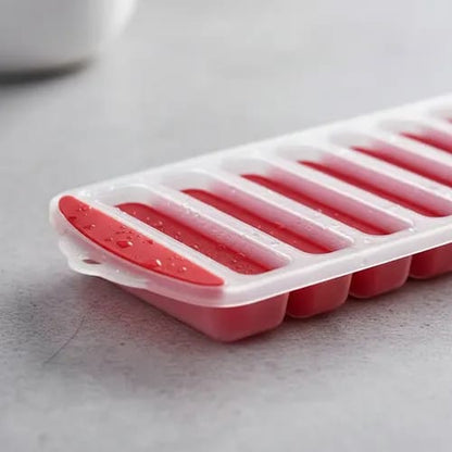 Silicone Ice Cube Tray Mold 10 Grid Finger Design for Water Bottles and Pudding Molds