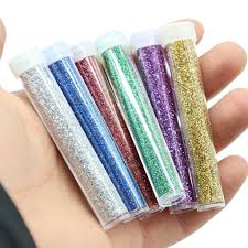 Crelando Multi-Color Glitter Set for Arts, Crafts, DIY Projects, and School Projects - Sparkling Craft Glitter Tubes Combo