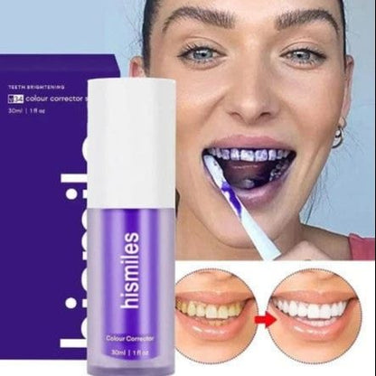 Hismile Purple Toothpaste for teeth whitening
