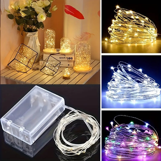 Mini Fairy Lights – Warm White LED String Lights for Room Decor, Bedroom, Wedding & Party Decoration