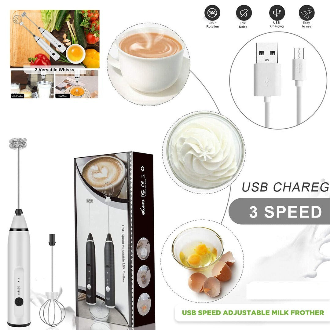 2-in-1 Electric Coffee Beater & Grinder