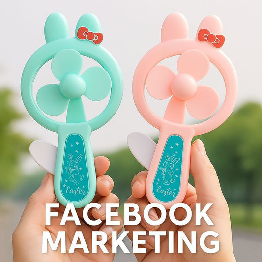 Cute Bunny Handheld Mini Fan – Portable Manual Cooling Fan for Kids & Travel