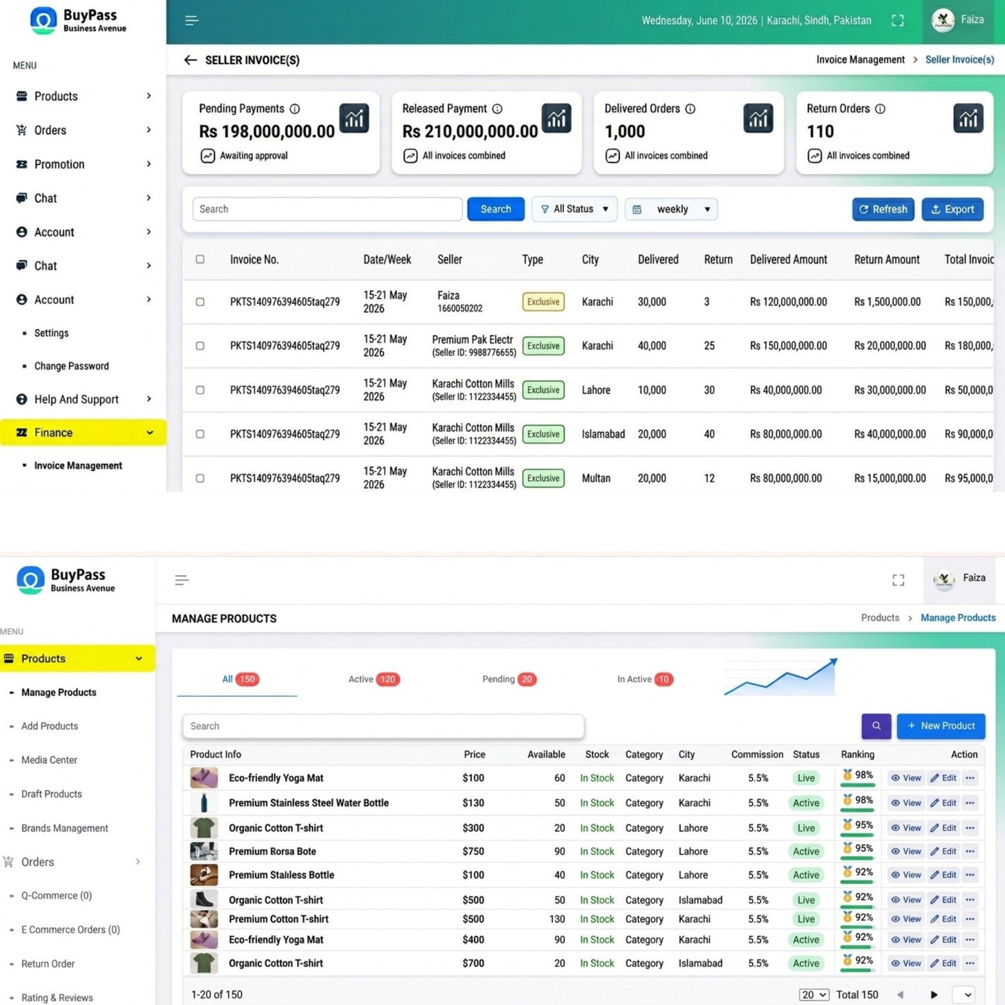 BuyPass influencer and e-commerce store