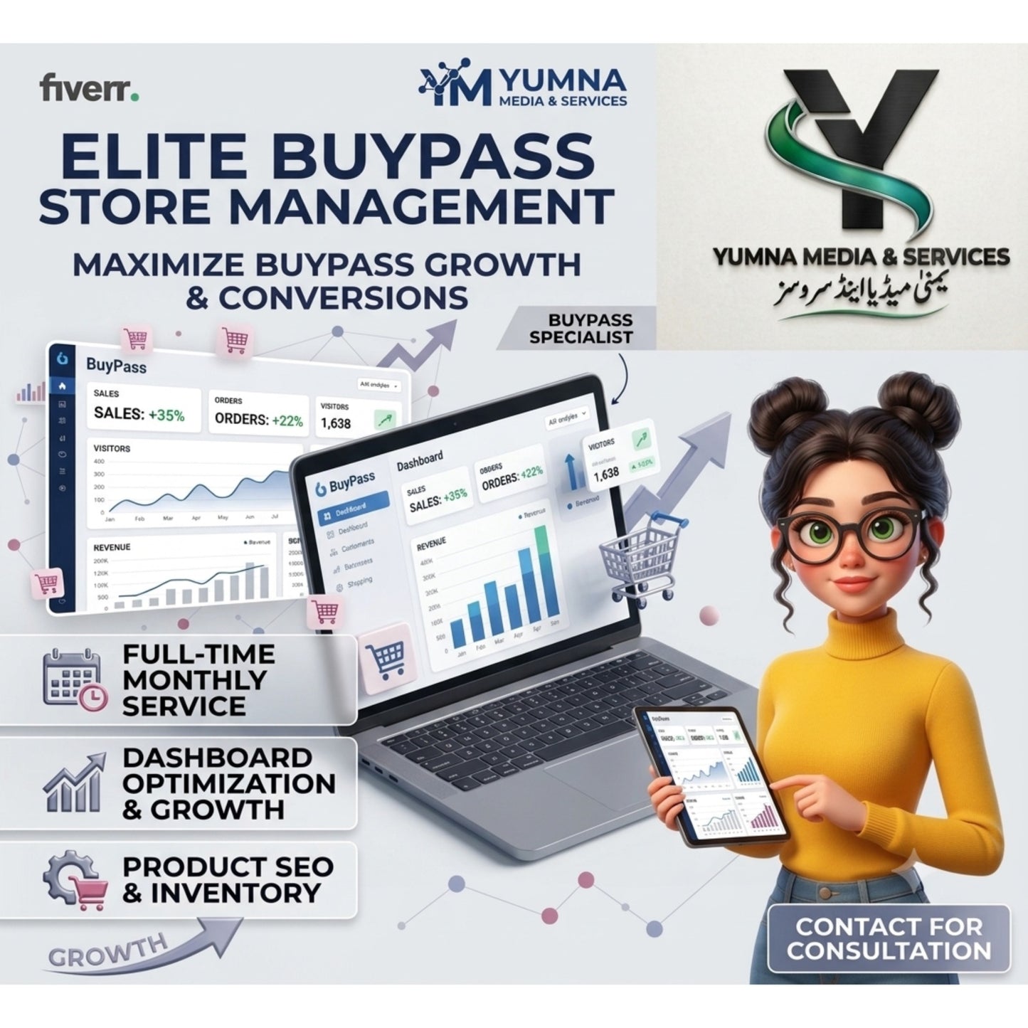 BuyPass influencer and e-commerce store