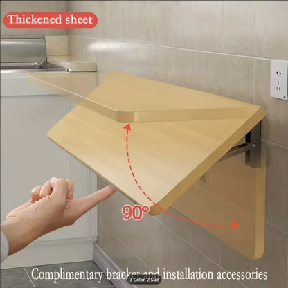 Multipurpose Wall Mounted Folding Table – Space-Saving Wooden Laptop & Office Desk for Home, Kitchen & Study