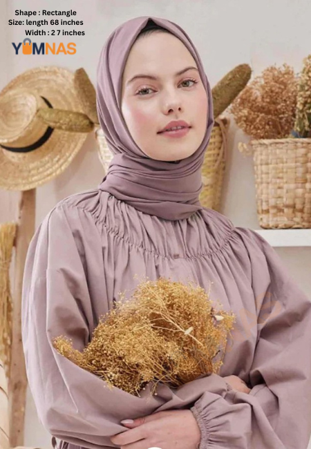 Dried Rose Luxury Chiffon Hijab for Women & Girls