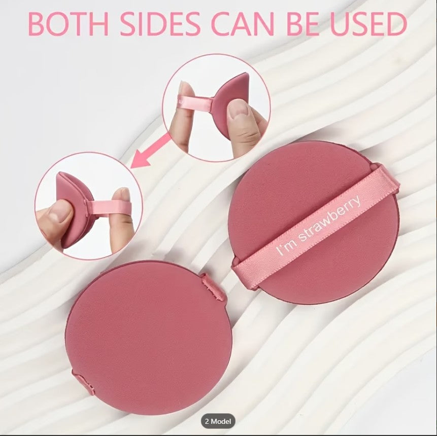 Round Powder Puffs Soft Velvet – Reusable Makeup Sponge