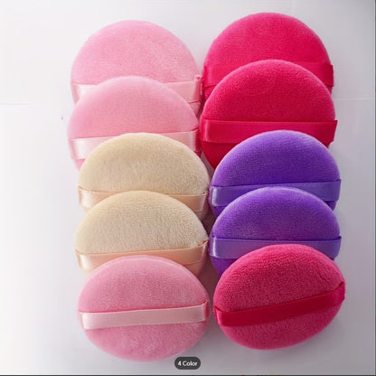 Round Powder Puffs Soft Velvet – Reusable Makeup Sponge