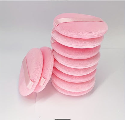 Round Powder Puffs Soft Velvet – Reusable Makeup Sponge