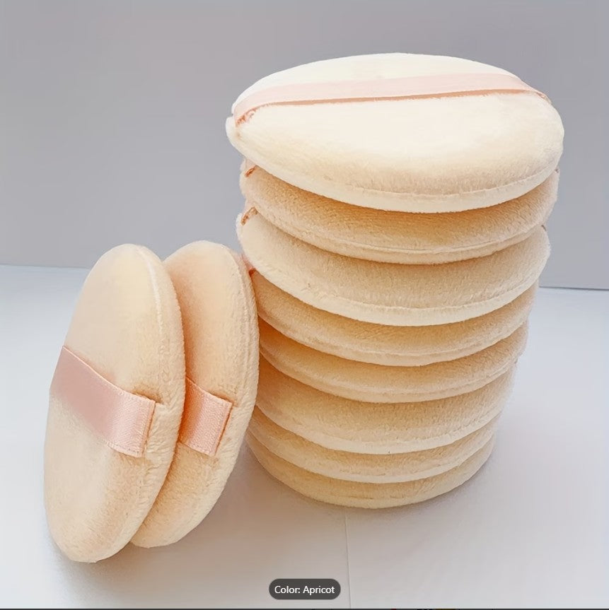Round Powder Puffs Soft Velvet – Reusable Makeup Sponge