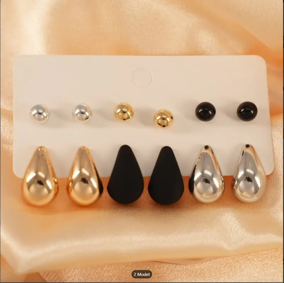 Stud Earrings Ingemark Vintage Gold And Silver Colour