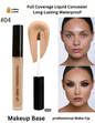 6-Color Waterproof Oil-Control Matte Concealer