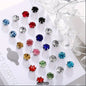 Zirconia Stud Earrings Set