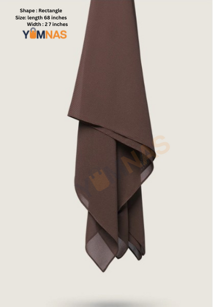 Cocoa Luxury Chiffon Hijab for Women & Girls