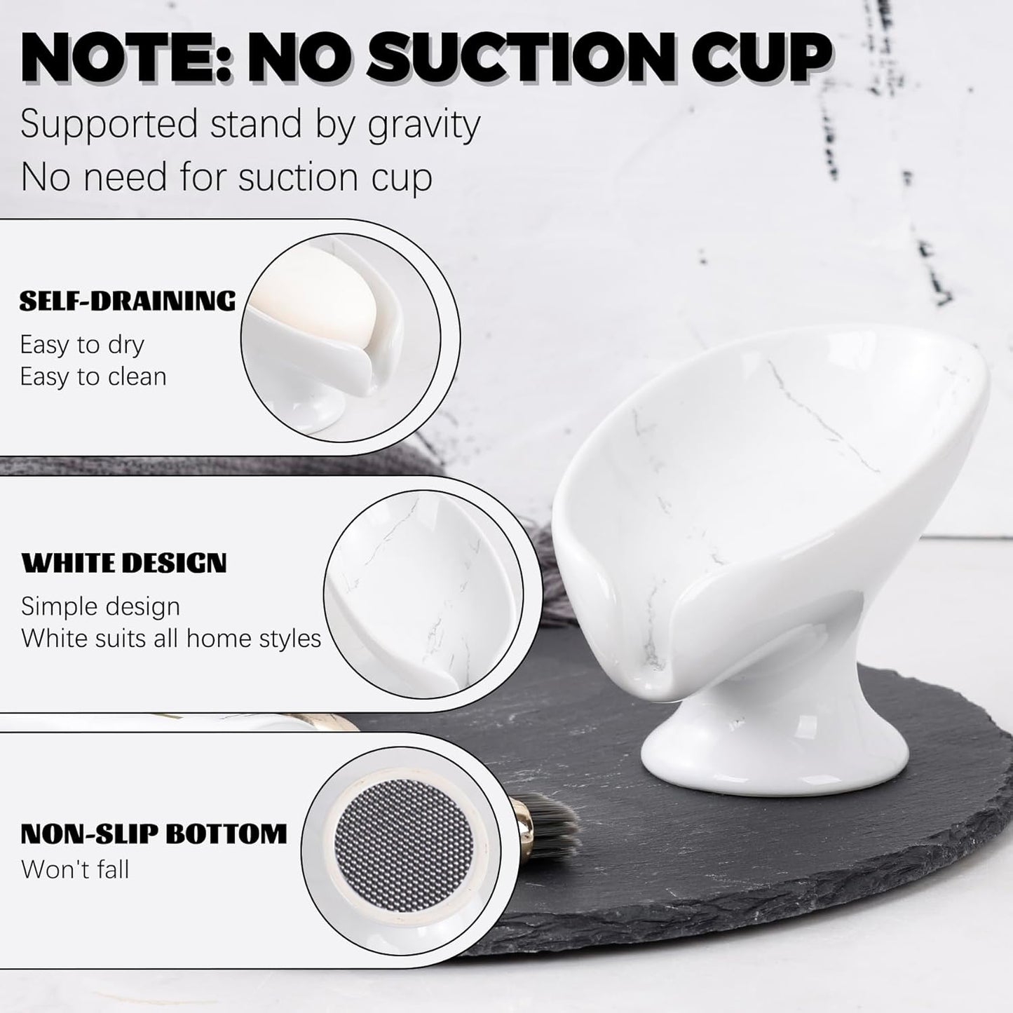 Newstyle Leaf Shape Soap Box Drain Soap Holder