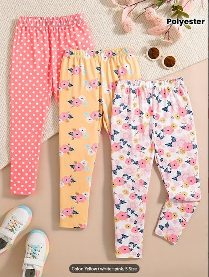 Pack of 4 Kids Casual Winter Pajamas – Multicolor Warm Pajama Pants for Newborn & Baby | Cozy Flame-Retardant Fabric, Elastic Waist & Machine Washable