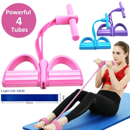 Pull Reducer Resistance Training Bands Tummy Trimmer Bally Fat Burner Body Exerciser Weight Loss Home Gym Home Workout Arm Muscle Builder Double Pull Rope Body Trimmer Pedal Exerciser Yoga Crossfit Exercise Arm Exercise Tummy Body Building Training Unisex