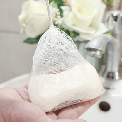Foaming Soap Mesh Bag – Hangable Shower Soap Pouch for Rich Lather, Gentle Face & Body Cleaning