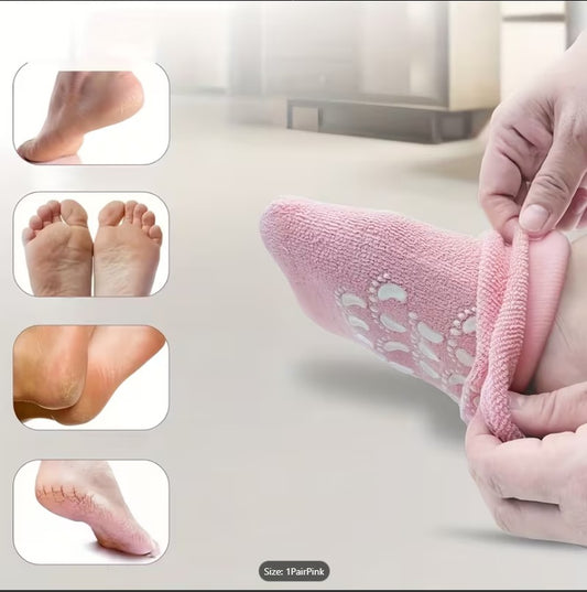 Moisturizing Spa Gel Socks for Dry Cracked Heels
