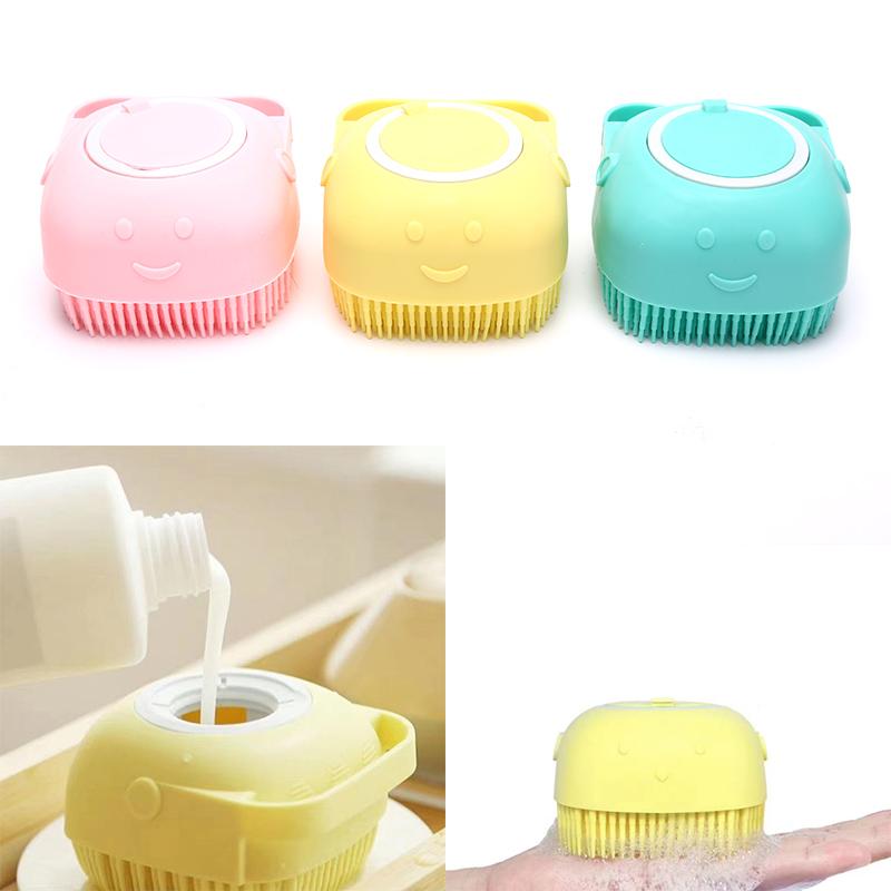 Silicone Bath Body Brush with Soap Dispenser