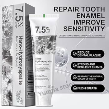 Hydroxyapatite Toothpaste – Fluoride-Free Nano Toothpaste for Sensitive Teeth | Advanced Enamel Protection, Fresh Breath & Gentle Whitening