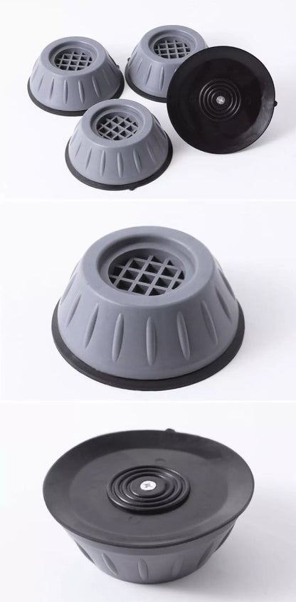 Pack of 4 Anti Vibration Washing Machine Feet Mats | Anti-Slip Noise Cancelling Shock Absorber Pads for Washer, Dryer, Furniture & Appliances