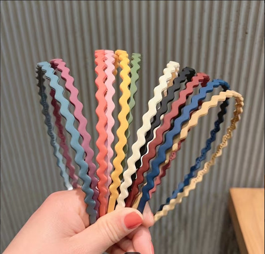 Colorful & Black Non-Slip Headbands for Women & Men | Unbreakable Frosted Plastic Hair Bands | Multi-Style Hair Accessories for Teens, Students & Sports | School & College Friendly, Anti-Slip, Washable