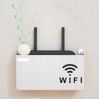 Wall Mounted WiFi Router Holder Box &ndash; Hidden Cable Organizer &amp; Decorative Shelf for Home &amp; Office Short Description: