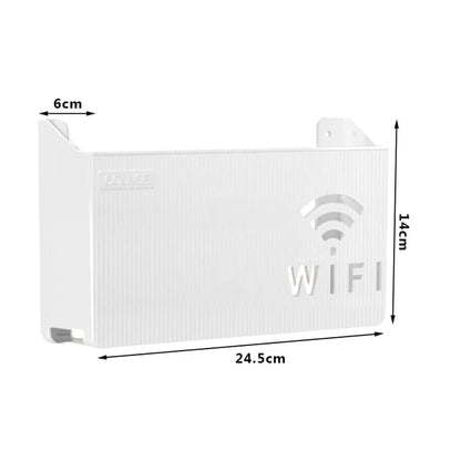 Wall Mounted WiFi Router Holder Box &ndash; Hidden Cable Organizer &amp; Decorative Shelf for Home &amp; Office Short Description: