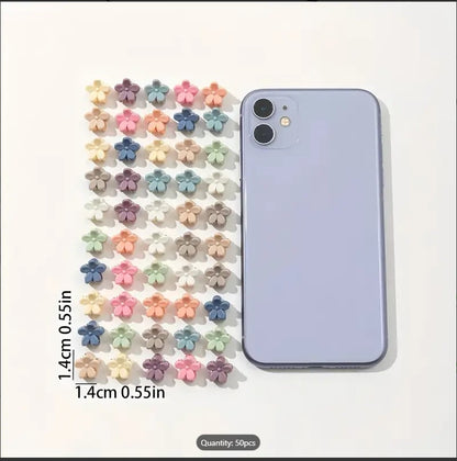 6 Pcs Mini Flower Hair Claw Clips for Kids