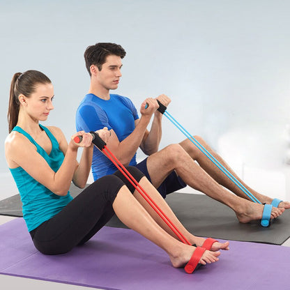 Pull Reducer Resistance Training Bands Tummy Trimmer Bally Fat Burner Body Exerciser Weight Loss Home Gym Home Workout Arm Muscle Builder Double Pull Rope Body Trimmer Pedal Exerciser Yoga Crossfit Exercise Arm Exercise Tummy Body Building Training Unisex