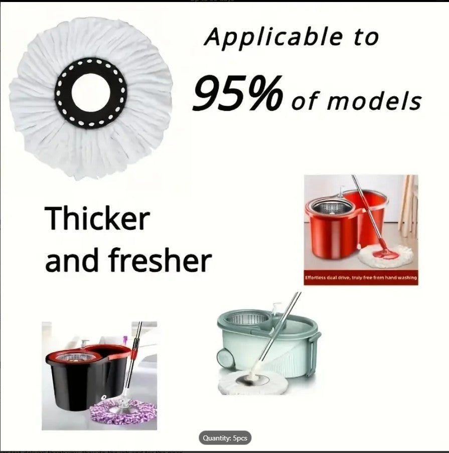 360° Rotating Microfiber Spin Mop Head Refill