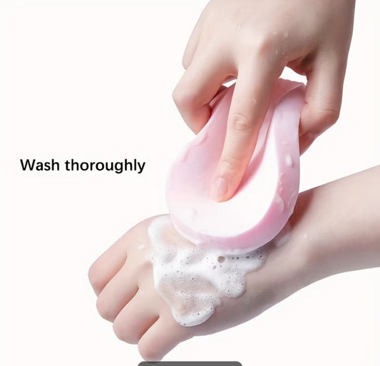 Pack Of 2 Facial Cleansing Sponge Puff – Soft Face Wash Pad | Makeup Remover Sponge for Deep Cleaning, Exfoliation & Skincare