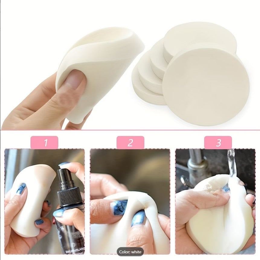Round Makeup Sponges – Dual Use Wet & Dry Foundation Sponge